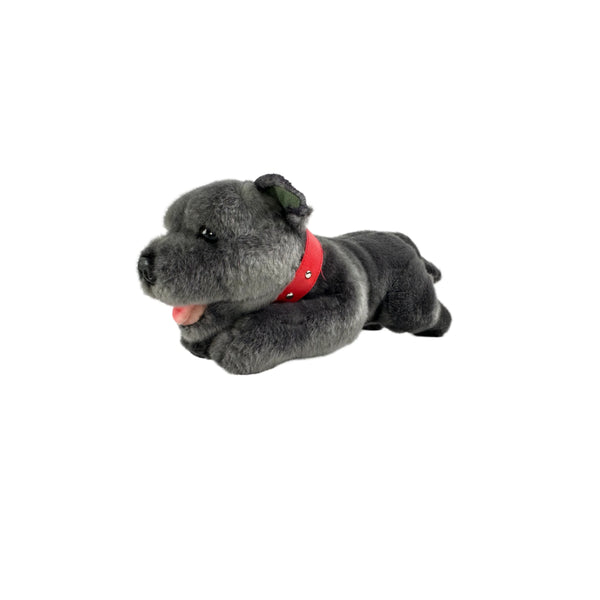 Bullet |  Bocchetta Staffy Plush Toy Image Showing Side View.