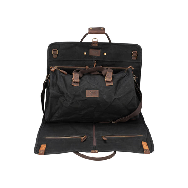 Black | Burke And Wills Foley Duffle And Suit Bag Image Showing No Logos Or Titles.