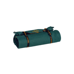 Forest Green | Burke & Wills Ironbark Full Fly Traditional Double Canvas Swag Image Showing Swag Rolled Up For Storage.