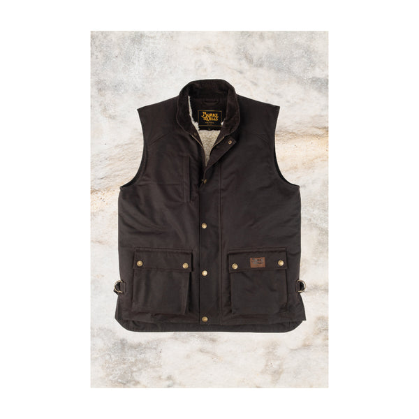 Brown | Burke And Wills Mens Derwent Vest Image Showing No Logos Or Titles.
