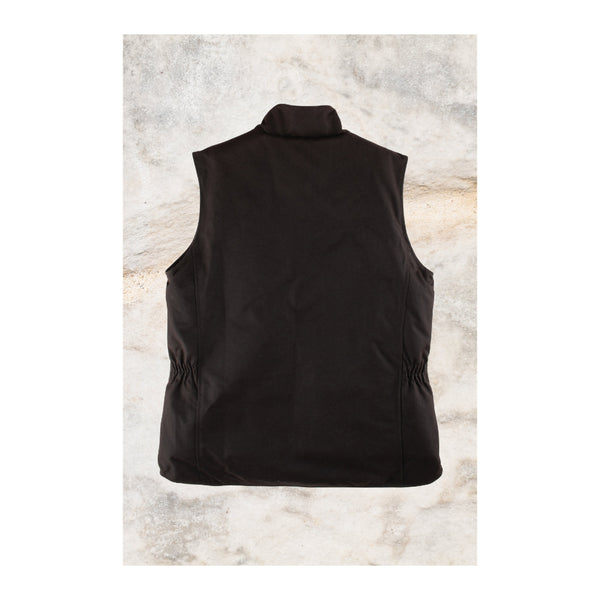 Brown | Burke And Wills Mens Derwent Vest Image Showing Back View.