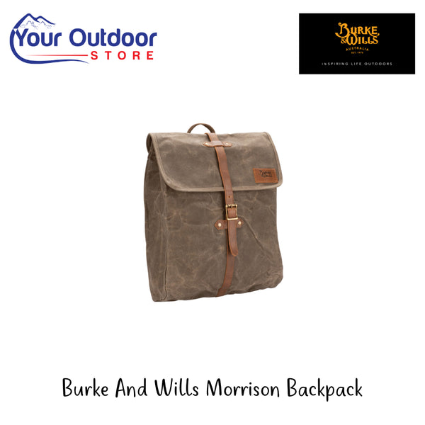 Burke And Wills Morrison Backpack | Hero Image Showing All Logos And Titles.