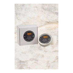 Burke and Wills Oilskin Reproofer Wax With Insect Repellent Tin, Foam Pad Applicator and Packaging.