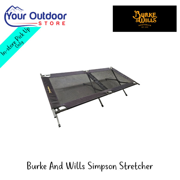 Burke And Wills Simpson Stretcher | Hero Image Showing All Logos And Titles.