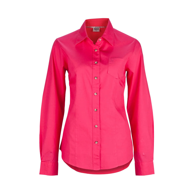 Hot Pink | Burke and Wills Women's Collins Shirt. Front View. 