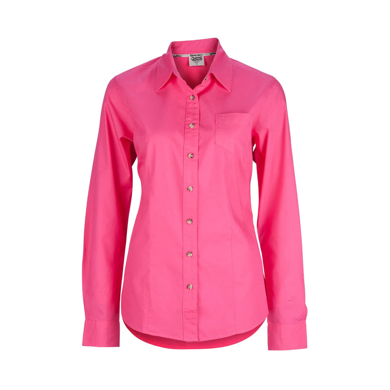 Light Pink | Burke and Wills Women's Collins Shirt. Front View. 