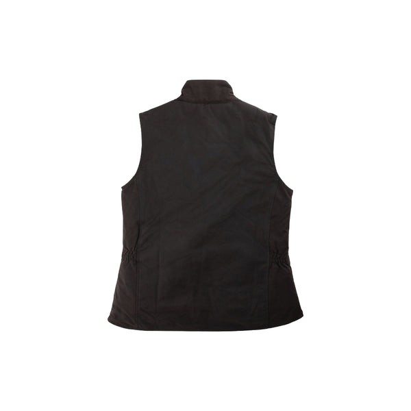 Brown  Burke And Wills Womens Derwent Vest Image Showing Back View.