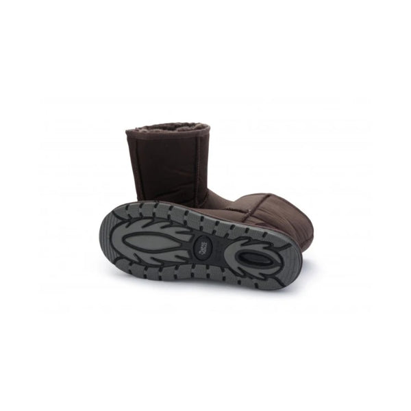 Brown | Burke And Wills Woolly Oilskin Boots Image Showing View Of The Bottom Of The Boots.