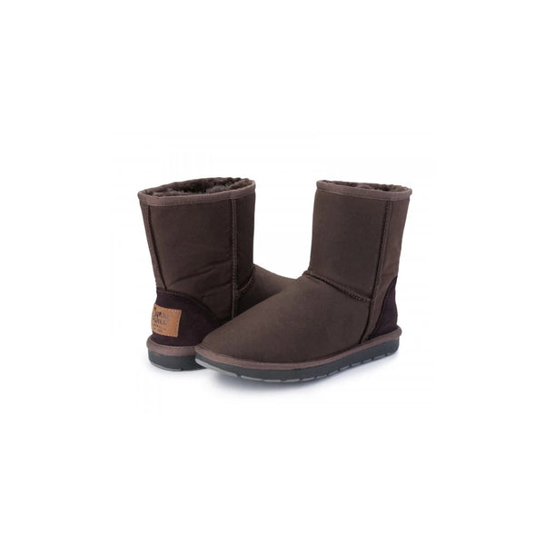 Brown | Burke And Wills Woolly Oilskin Boots Image Showing No Logos Or Titles.