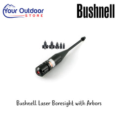 Bushnell Laser Bore Sighter | Hero Image Showing All Logos And Titles.