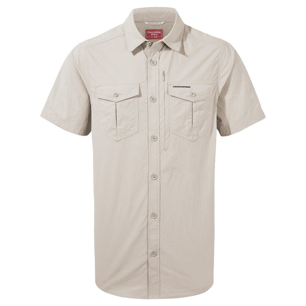 Parchment | Craghoppers Men’s NosiLife Adventure II Short Sleeve Shirt