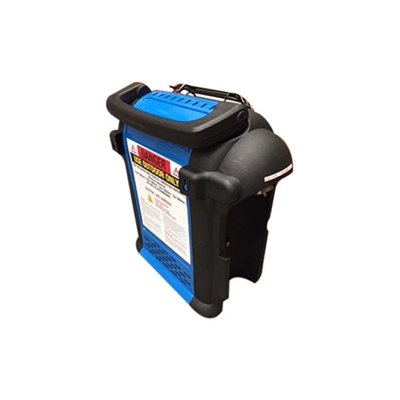 Blue | Companion Portable Propane Gas Heater - Back View.