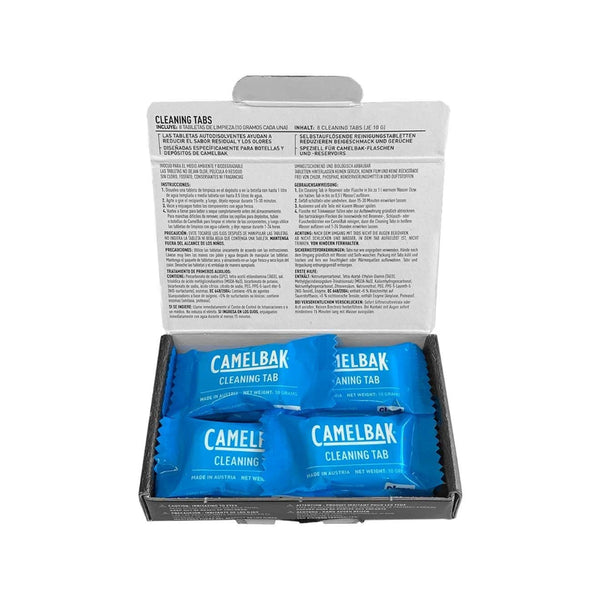8 Tablets | Camelbak Bottle And Reservoir Cleaning Tablets Image Showing Tablets Inside Of The Box.