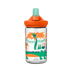 Jungle Animals | Camelbak Eddy+ Kids 14oz Bottle Image Showing Front View.