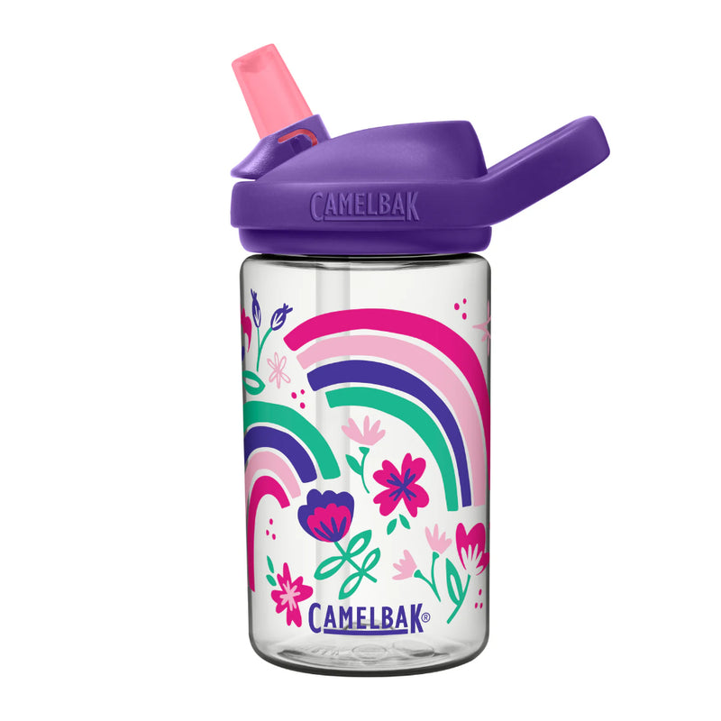 Rainbow Floral | Camebak Eddy+ Kids 14oz Bottle Image Showing No Logos Or Titles.