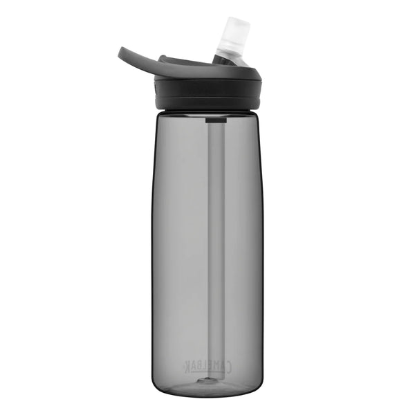 .6L / Charcoal | Camelbak Eddy+ Drink Bottle Image Showing Side View.