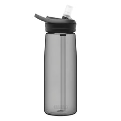 .6L / Charcoal | Camelbak Eddy+ Drink Bottle Image Showing Side View.