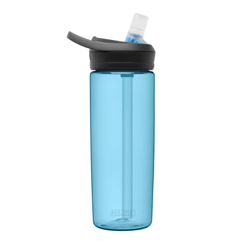 .6L / True Blue | Camelbak Eddy+ Drink Bottle Image Showing Side View.