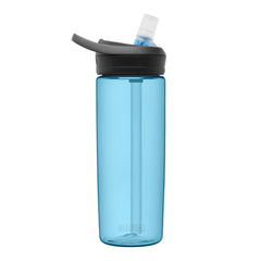 .6L / True Blue | Camelbak Eddy+ Drink Bottle Image Showing Side View.