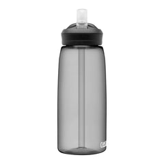 1L / Charcoal | Camelbak Eddy+ Drink Bottle Image Showing Front View.