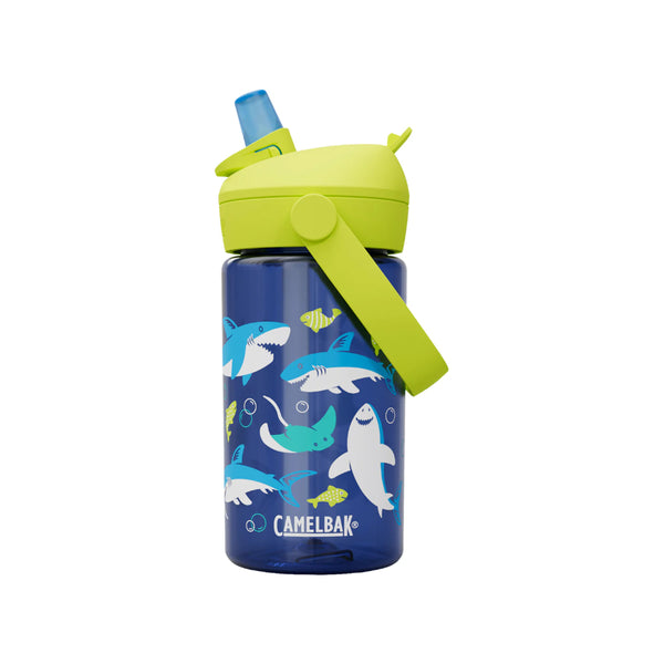 Sharks And Rays | Camelbak Kids Thrive Flip Straw Bottle Image Showing No Logos Or Titles.