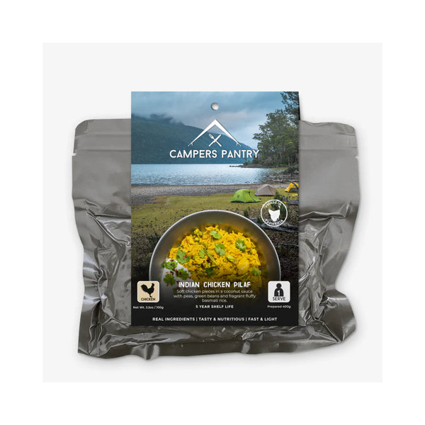 Indian Chicken Pilaf | Campers Pantry Image Showing No Logos Or Titles.