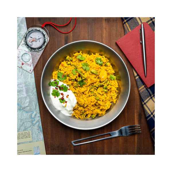 Indian Chicken Pilaf | Campers Pantry Image Shown As A Serving Suggestion. 