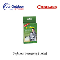 Coghlan's Emergency Blanket | Hero Image Showing All Logos And Titles. 