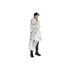 Coghlan's Emergency Blanket | Image Showing A Model Wearing The Blanket.