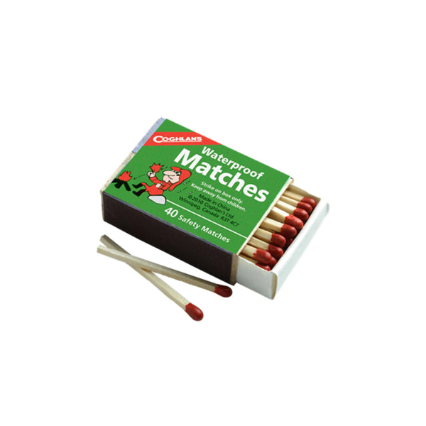 Coghlan's Waterproof Matches | Image Sowing Single Box Open With Matches In View. Stock Images Used So May Be Different To The Product In Store.