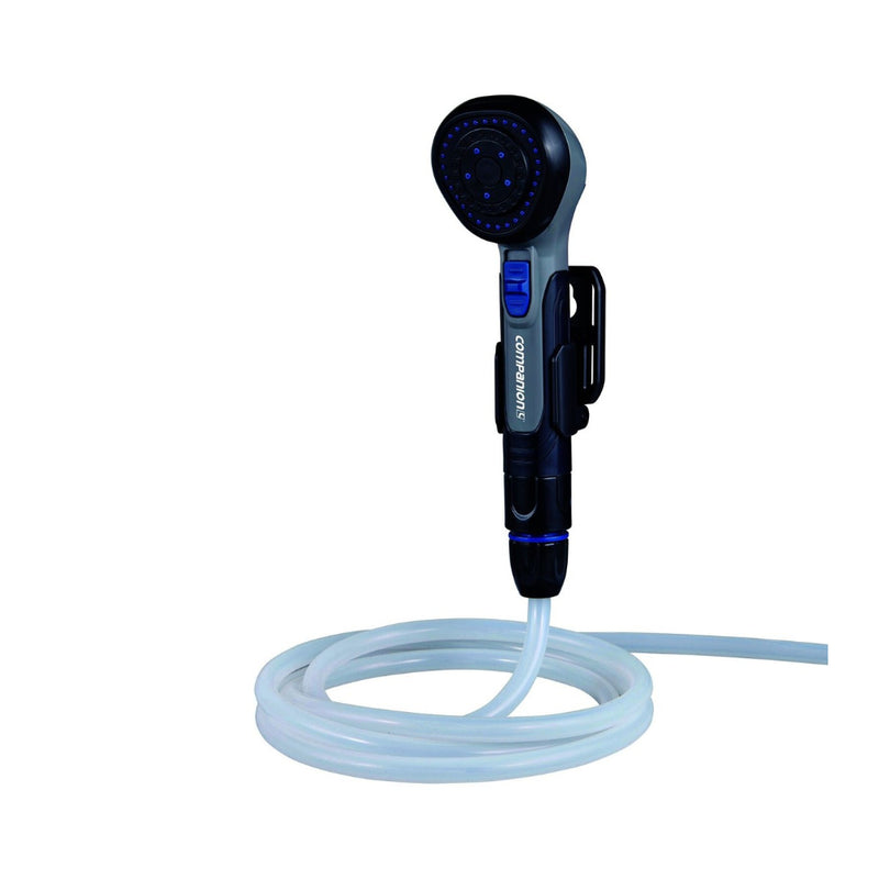 Companion Aquaheat NXT Portable Hot Water Unit | Image Showing Shower Head And Hose.