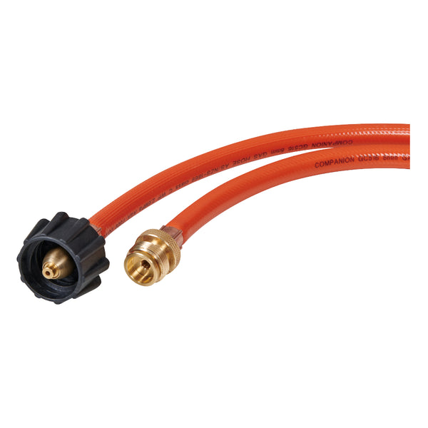 Orange | Companion LCC27 To BOM 1.5m Gas Hose Image Showing No Logos Or Titles.