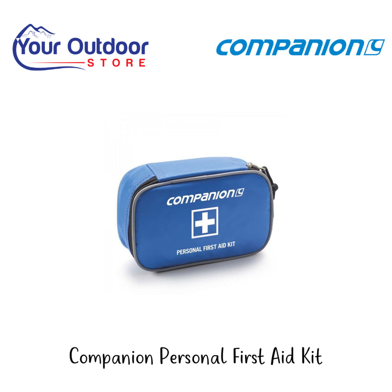 Companion Personal First Aid Kit | Hero Image Showing Al Logos And Titles.