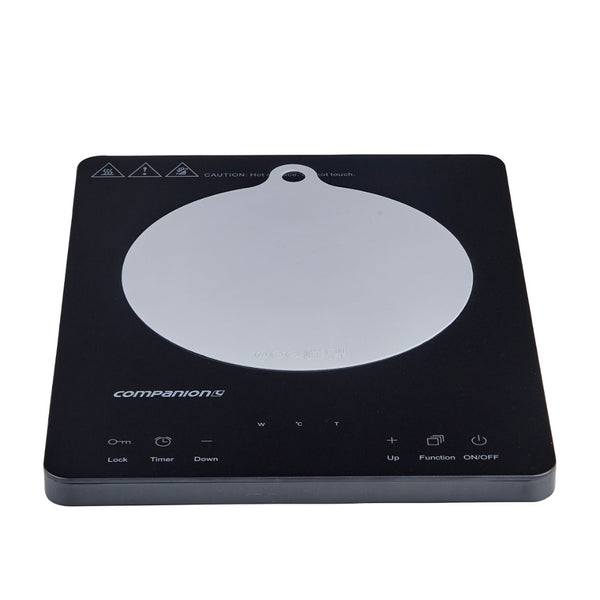 Single/Black | Companion Roam Induction Cooktop Image Showing The Silicone Mat On Top Of The Cooktop.