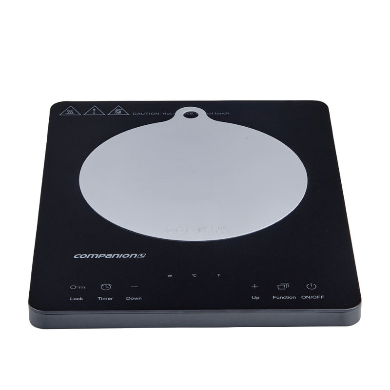 Single/Black | Companion Roam Induction Cooktop Image Showing The Silicone Mat On Top Of The Cooktop.