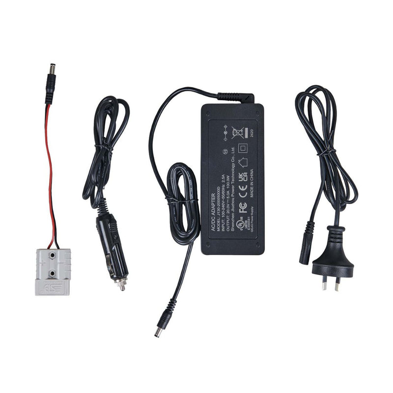 Companion Rover 500 Lithium Power Station | Image Showing All Of The Supplied Cords.