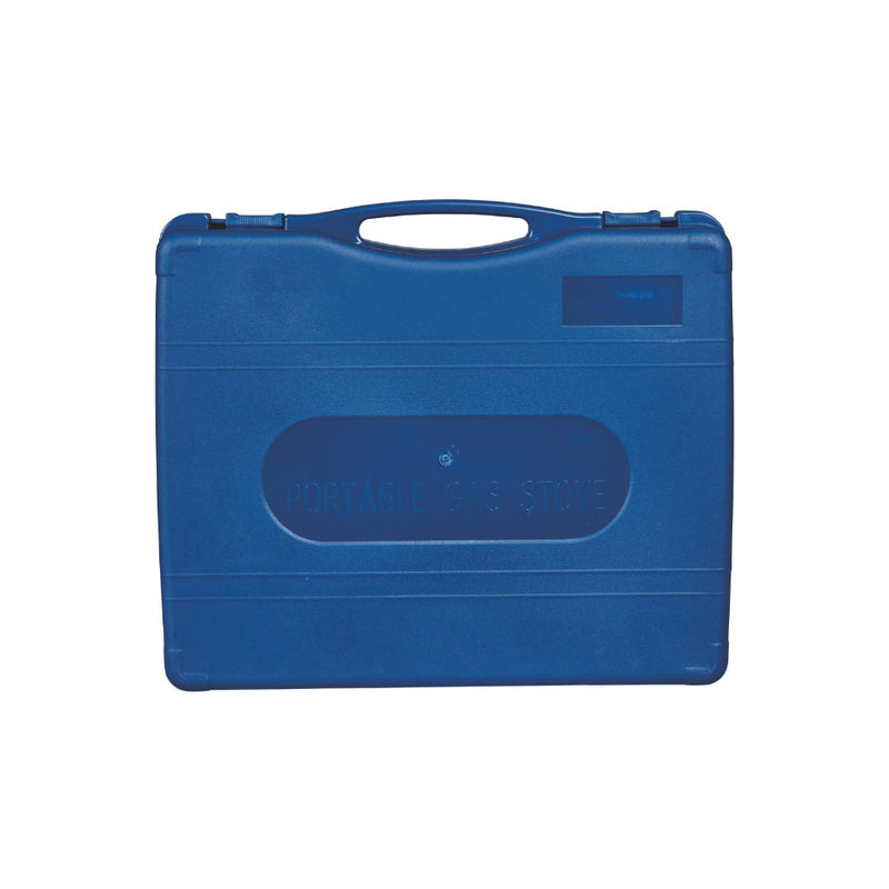 Blue | Companion Single Butane Stove Image Showing Carry Case Closed.
