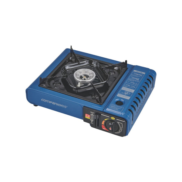 Blue | Companion Single Butane Stove Image Sowing Angled Top View.