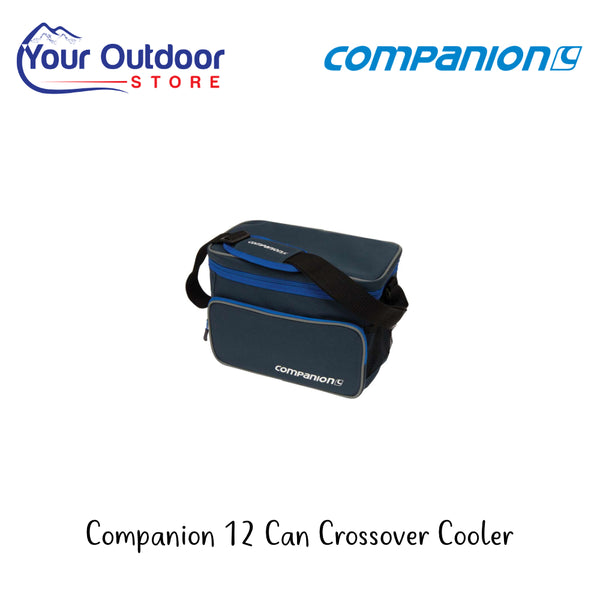 Companion 12 Can Soft Cooler | Hero Image Showing All Logos And Titles.