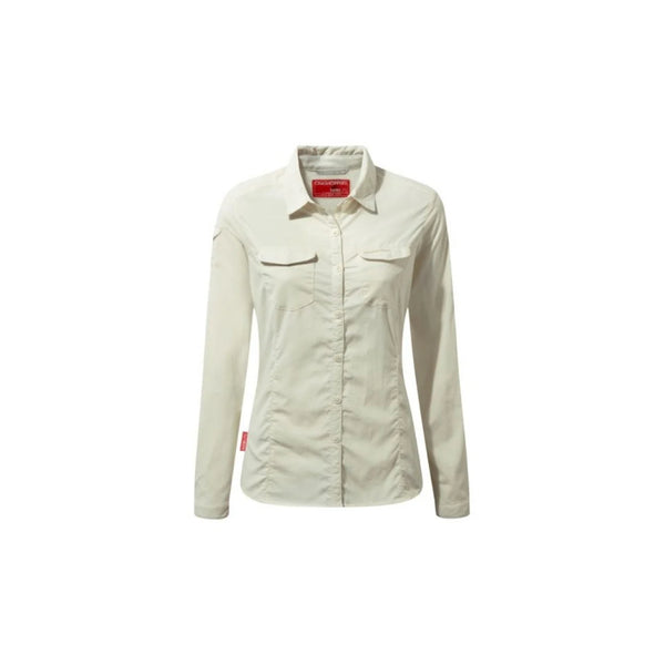Sea Salt | Graghoppers NosiLife Adventure ll Long Sleeved Womens Shirt. 