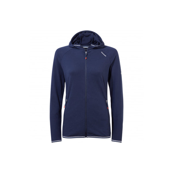 Navy | Craghoppers NosLife Milanta Womens Hooded Top Image Showing No Logos Or Titles.