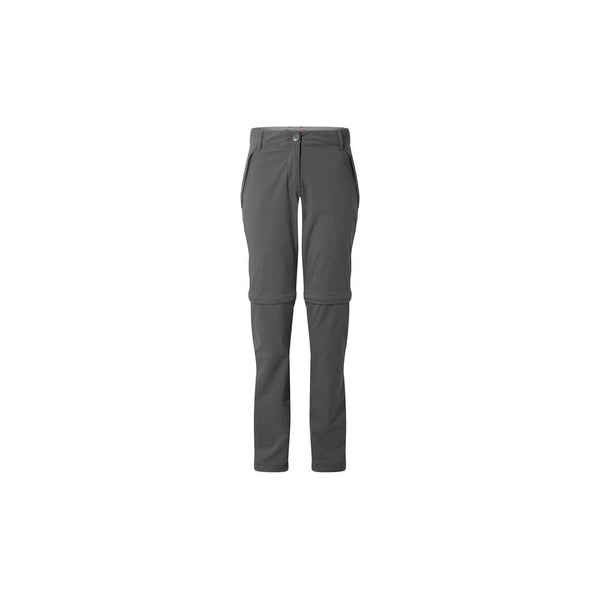 Charcoal | Craghoppers NosiLife Pro II Convertible Womens Trouser Image Showing No Logos Or Titles.
