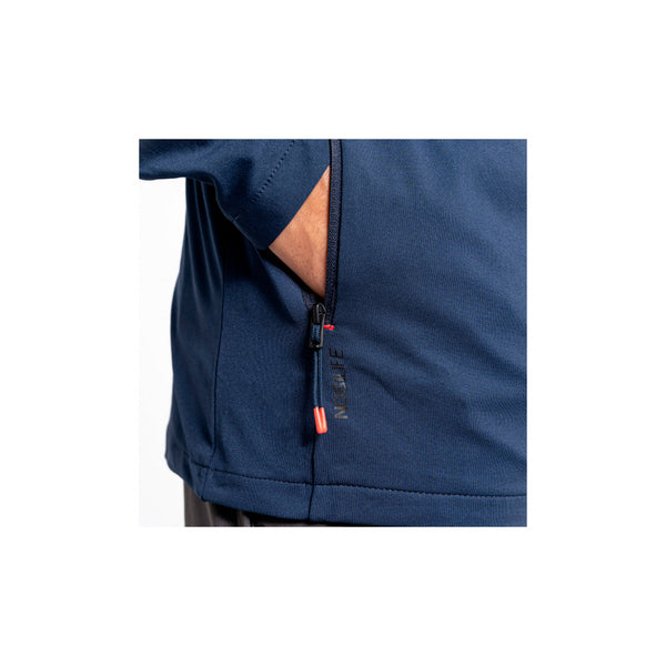 Navy | Craghoppers Nosilife Valens Mens Jacket Image Showing Close Up Of The Pocket.