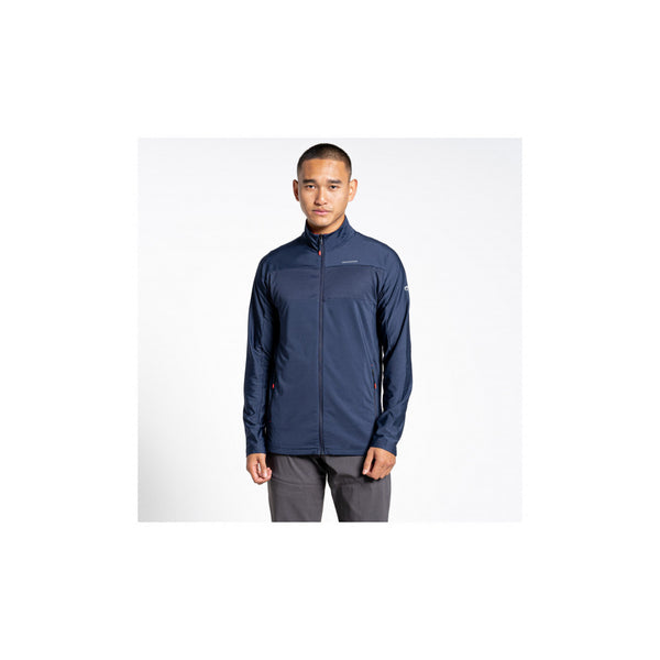 Navy | Craghoppers NosLife Valens Mens Jacket Image Showing Front View.