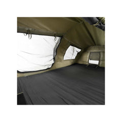 1400 / Khaki | Darche Dirty Dee Swag With 70mm Mattress Image Showing View From The Inside Of The Swag.