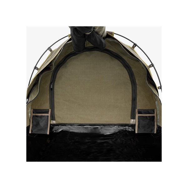 1100+ / 1400+ | 1100+ Darche Dusk To Dawn Swag With 70mm Mattress Image Showing Inside View Of The Internal Storage Pockets And The Zip To The Hutch.
