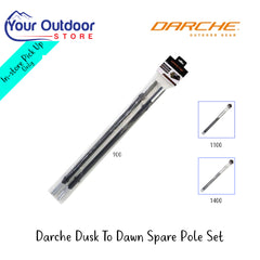 Darche Dusk To Dawn Spare Pole Set | Hero Image Showing All Logos, Titles And Variants.