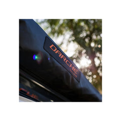2.5m x 2.5m | Darche Eclipse Slimline Awning Image Showing View Of The Darche Logos On The Awning Cover.