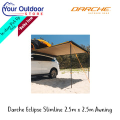 Darche Eclipse Slimline 2.5m x 2.5m Awning | hero Image Sowing All Logos And Titles.