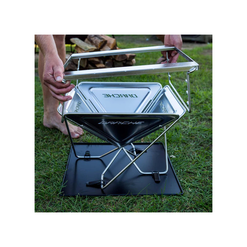 450 | Daeche Stainless Steel BBQ Image Showing BBQ Having The Height Adjustable Top Put On.